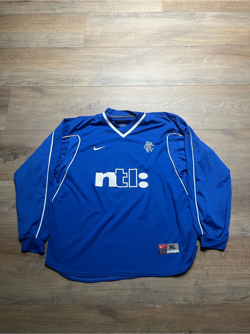Glasgow Rangers 99/01 Home Longsleeve Soccer Football Jersey